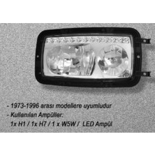 Parçafix Far Sol Manuel Ledlı Mercedes Kamyon Lux Model 73-96