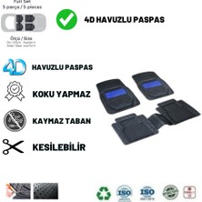 Zeyno Ticaret Opel Crossland 2020 Uyumlu Havuzlu Ünıversal Yeni Nesil Plus Paspas Siyah - Mavi