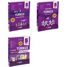 Gizli Yayınları   (Sınıf: 5) 2025  Türkçe Alıştırmalı  /  Usta İşi  /  Kuşak Serisi Seti  (3 Kitap)