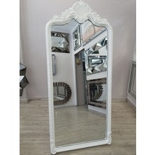 Ayna Denizi Princess White Model Beyaz Renk Dekoratif Ayaklı Boy Aynası