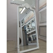 Ayna Denizi Princess White Model Beyaz Renk Dekoratif Ayaklı Boy Aynası
