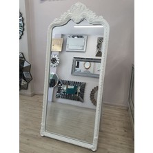 Ayna Denizi Princess White Model Beyaz Renk Dekoratif Ayaklı Boy Aynası