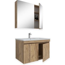 Teta Home Tokyo 80 cm Mdf Banyo Dolabı Seti