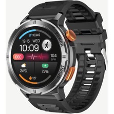 44 mm Link Tech S93 Premium Süper Amoled Lt Watch Akıllı Saat Resmi Distribütör Garantili Siyah 300