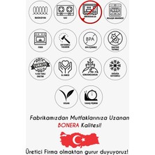 Bonera Pro Plus 7 Parça Indüksiyon Tabanlı Kırmızı & Titanyum Set