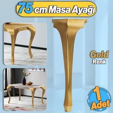 Badem10 Lukens Masa Dresuar Ayağı 75 cm Plastik Altın Gold Ayak Mutfak Yemek Masası Mobilya Ayakları Gold