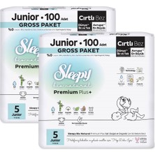 Sleepy Bio Natural Premium Plus Gross Paket Bebek Bezi 5 Numara Junior 200 Adet