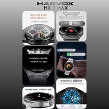 Watch Hx-3 Max Harvox Akıllı Saat Iphone ve Android Tüm Akıllı Telefonlara Uyumlu