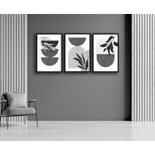 Bestablo 3 Parça Çerçeveli Dekoratif Boho Ahşap Tablo Seti Bestablo
