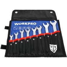 Workpro WP202575 8-19MM 8 Parça Cr-V Profesyonel Kombine Anahtar Takımı + Bez Taşıma Kılıfı