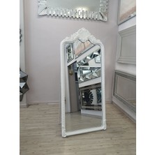 Ayna Denizi Princess White Model Beyaz Renk Dekoratif Ayaklı Boy Aynası
