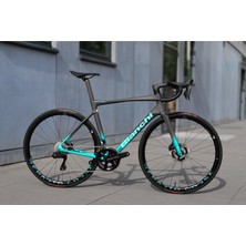 Bianchi Specialissima Rc Dura Ace Di2 12S Hd W/powermetre Karbon Yol Bisikleti Siyah - Celeste 50CM