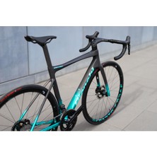 Bianchi Specialissima Rc Dura Ace Di2 12S Hd W/powermetre Karbon Yol Bisikleti Siyah - Celeste 50CM