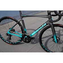 Bianchi Specialissima Rc Dura Ace Di2 12S Hd W/powermetre Karbon Yol Bisikleti Siyah - Celeste 53CM