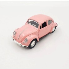 ZFN Metal Beetle Vosvos Diecast Nostaljik Araba 12 cm Açılır Kapı Çek Bırak Dekor Oyuncak