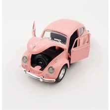 ZFN Metal Beetle Vosvos Diecast Nostaljik Araba 12 cm Açılır Kapı Çek Bırak Dekor Oyuncak