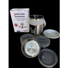 Master Mtr-Yt 1800 3lü Çelik Yemek Termosu Sefer Tası 1,8 Litre