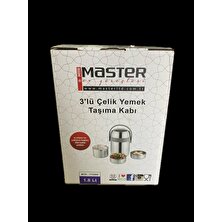 Master Mtr-Yt 1800 3lü Çelik Yemek Termosu Sefer Tası 1,8 Litre