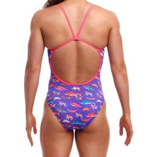 Funkita Ss Doggie Paddle Kadın Antrenman Mayo, Ince Askılı