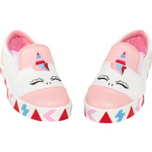 Unicorn Beyaz Lastikli Kız Sneakers