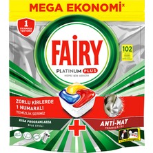 Fairy Platinum Plus Bulaşık Makinesi Deterjanı 102’li