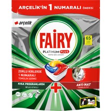 Fairy Platinum Plus Bulaşık Makinesi Deterjanı 65’li  Arçelik Özel Paketleri