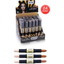 MUJGAN 24'lü Çift Uçlu Stick Kapatıcı Kontür Seti