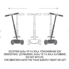 Cool Wheels Twist 3+ Işıklı Yüksekliği Ayarlanabilir Scooter TURUNCU FR58918