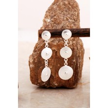 Sümer Telkari Telkari Işlemeli Elişi Tasarım Pullu Gümüş Küpe 7002