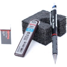 Oppland Kırtasiye Rotring Tikky 2b Uçlu Kalem Orijinal Silgi Hediyeli 0.7 mm Ergonomik Dayanıklı Set