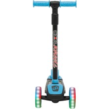 Cool Wheels Twist 3 + Yüksekliği Ayarlanabilir Işıklı Scooter Mavi FR58055