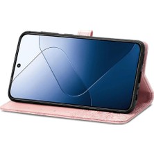 Mays Home1 Xiaomi 14T Pro Için Flip Case Zarif Desen Kapak Çevirin Deri Kılıf (Yurt Dışından)