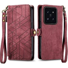 Mays Home1 Xiaomi 14T Pro Için Flip Case Cüzdan Kapak Çevirin Deri Kılıf Basit (Yurt Dışından)