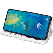 Mays Home1 Huawei Mate 20 Için Fermuarlı Cebi Durumda Manyetik Kapatma Bilek Kayışı Kartı (Yurt Dışından)