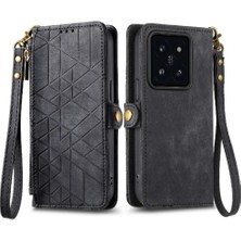 Mays Home1 Xiaomi 14T Pro Için Flip Case Cüzdan Kapak Çevirin Deri Kılıf Basit (Yurt Dışından)