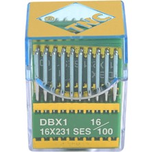 Düz Makine Ince Dip Yanmaz Dikiş Iğnesi / Dbx1 Ses Pvd 16/100 100ADET
