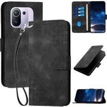 Mays Home1 Ayrılabilir El Kayışı ile Xiaomi 11 Pro Kabartmalı Kelebek Için Flip Case (Yurt Dışından)