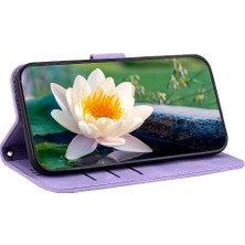 Mays Home1 Xiaomi Poco X6 Pro 5g Için Flip Case Kickstand Kabartma Lotus Çiçek (Yurt Dışından)