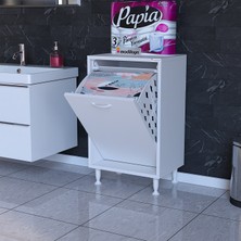 Modilayn Söke 50X75X32,5 cm Kirli Çamaşır Dolabı Sepetli Banyo Dolabı Mutfak Dolabı Çok Amaçlı Dolap