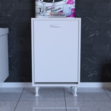 Modilayn Söke 50X75X32,5 cm Kirli Çamaşır Dolabı Sepetli Banyo Dolabı Mutfak Dolabı Çok Amaçlı Dolap