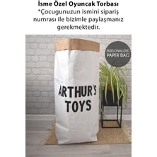 Lyn Home & Decor Isme Özel Kağıt Oyuncak Torbası