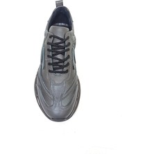 Scatto  Gri Deri Erkek Sneaker Spor Ayakkabı