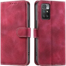 MY Boutique1 Xiaomi Redmi Için Flip Case 10 4g 2022 Bilek Kayışı Pu Deri Manyetik Kart (Yurt Dışından)