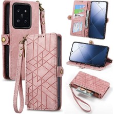 MY Boutique1 Xiaomi 14T Darbeye Cüzdan Basit Iş Deri Kılıf Için Flip Case (Yurt Dışından)