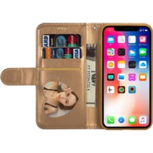 MY Boutique1 IPhone Xr Manyetik Kapatma Kart Tutucu Için Fermuar Cep Durumda Glitter Pu (Yurt Dışından)