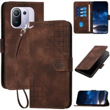 MY Boutique1 Ayrılabilir El Kayışı ile Xiaomi 11 Pro Kabartmalı Kelebek Için Flip Case (Yurt Dışından)