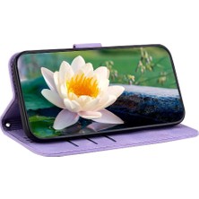 MY Boutique1 Xiaomi Poco X6 Pro 5g Için Flip Case Kickstand Kabartma Lotus Çiçek (Yurt Dışından)