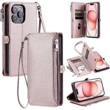 MY Boutique1 Crossbody Durumda IPhone 14 Pro 9 Kart Yuvaları Fermuar Faturaları Yuvası Uzun Rfıd (Yurt Dışından)