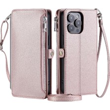 MY Boutique1 Crossbody Durumda IPhone 14 Pro 9 Kart Yuvaları Fermuar Faturaları Yuvası Uzun Rfıd (Yurt Dışından)