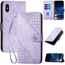 MY Boutique1 Ayrılabilir El Kayışı ile IPhone Xs Max Kabartmalı Kelebek Için Flip Case (Yurt Dışından)